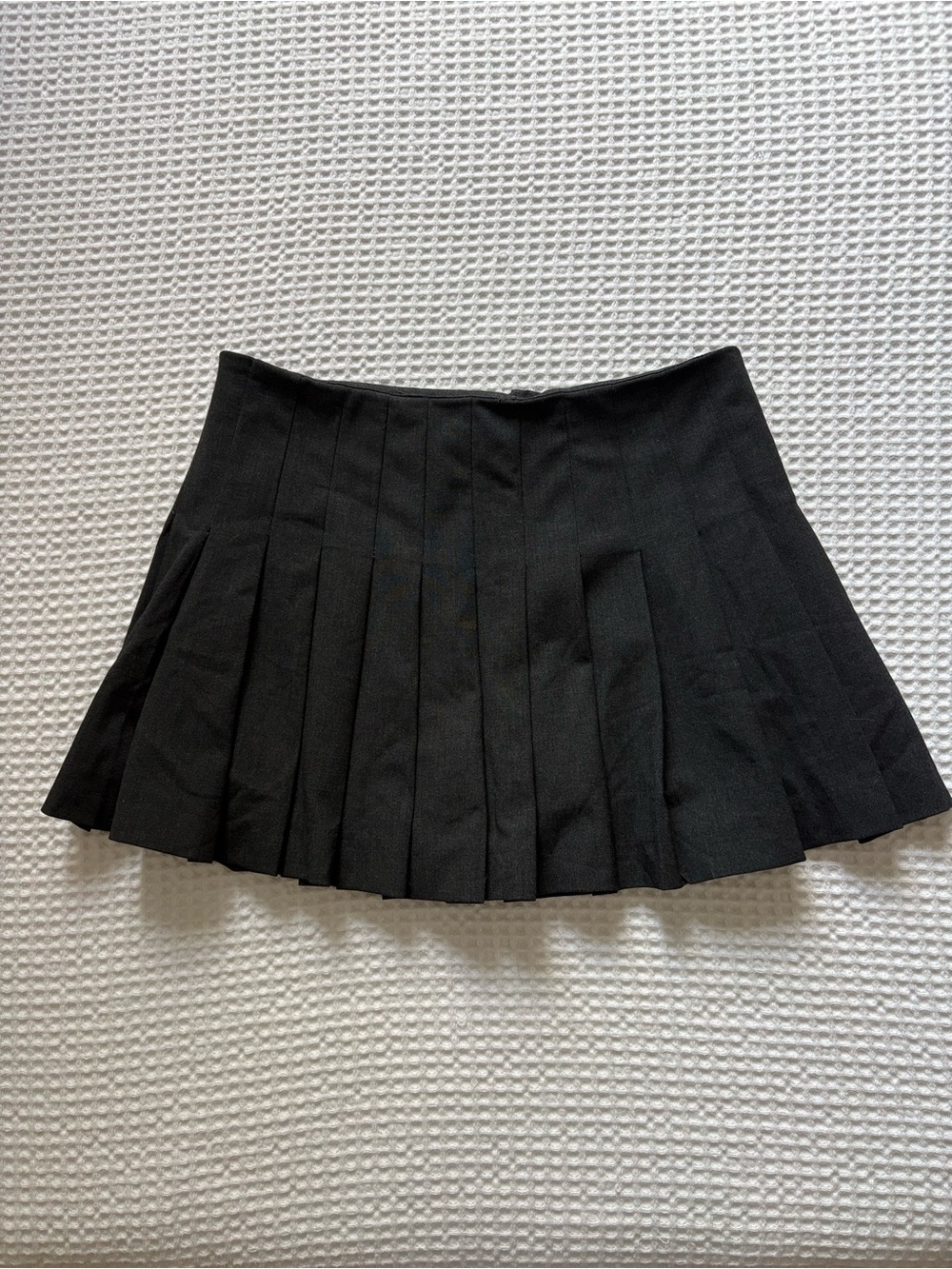 Zara Charcoal Pleated Skater Mini Skort